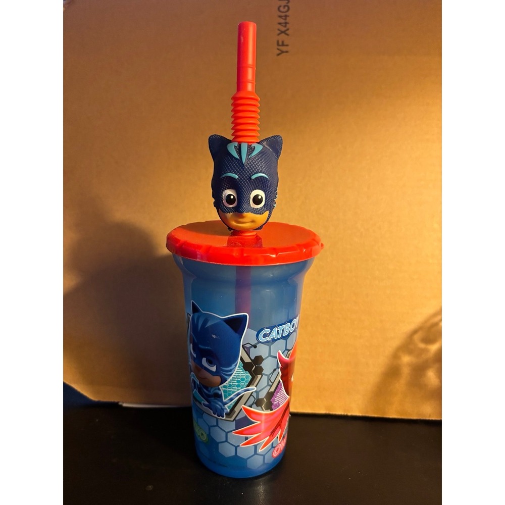 Zak Design PJ masks Kids 15 oz Tumbler/Cup W/ lit BPA with straw
